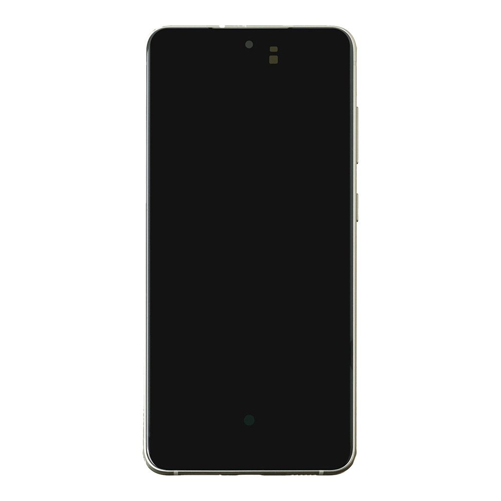 LCD дисплей для Samsung Galaxy S21 FE SM-G990 GH82-26420C в рамке (зеленый) 100% OR SP