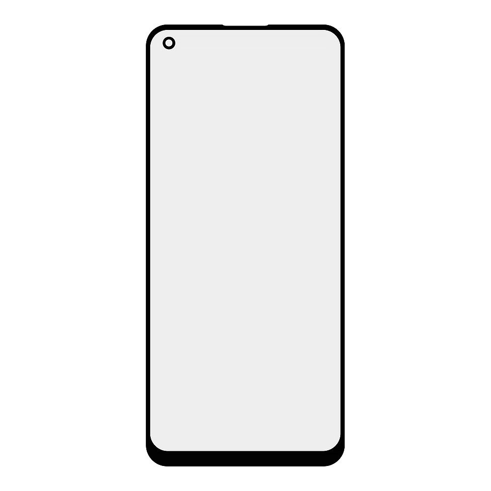 Стекло + OCA пленка для переклейки Realme 8 / Realme 8 Pro (черный)