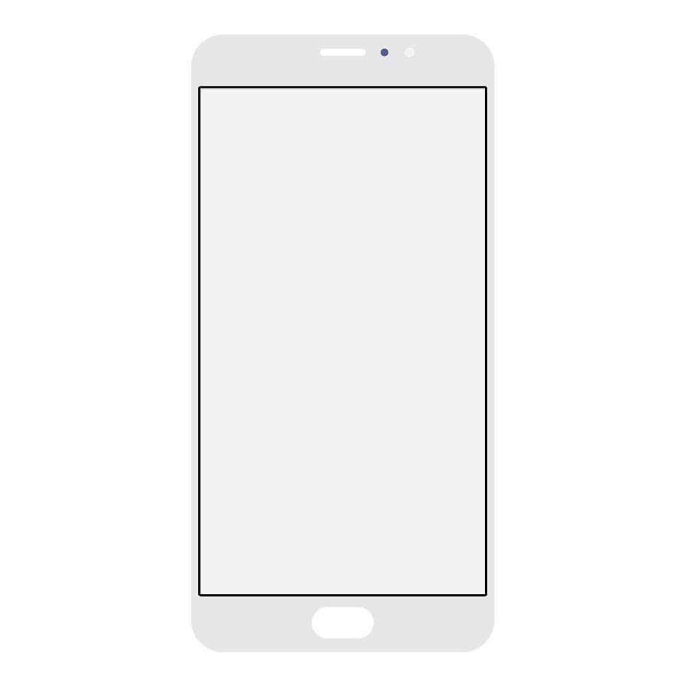 Стекло + OCA пленка для переклейки Meizu Pro 6 Plus (белый)