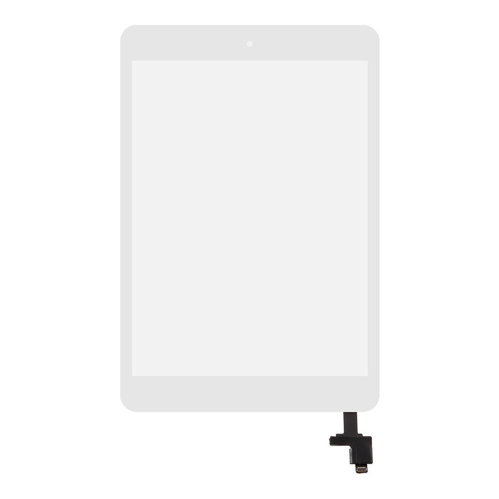 Тачскрин для Apple iPad mini 2 с кнопкой Home, под разъем, класс A (белый)