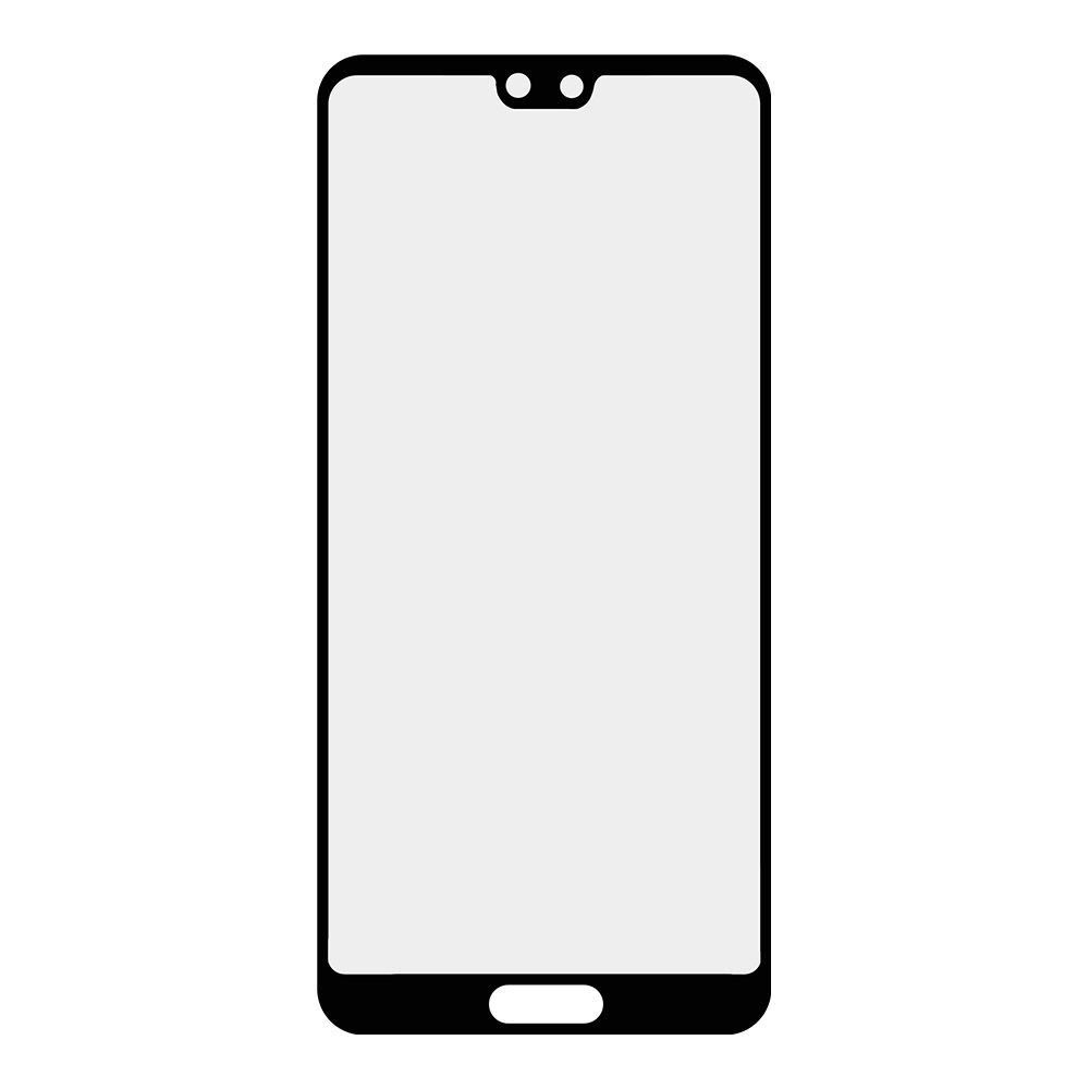 Стекло + OCA плёнка для переклейки Huawei P20 (EML-L29) (черный)