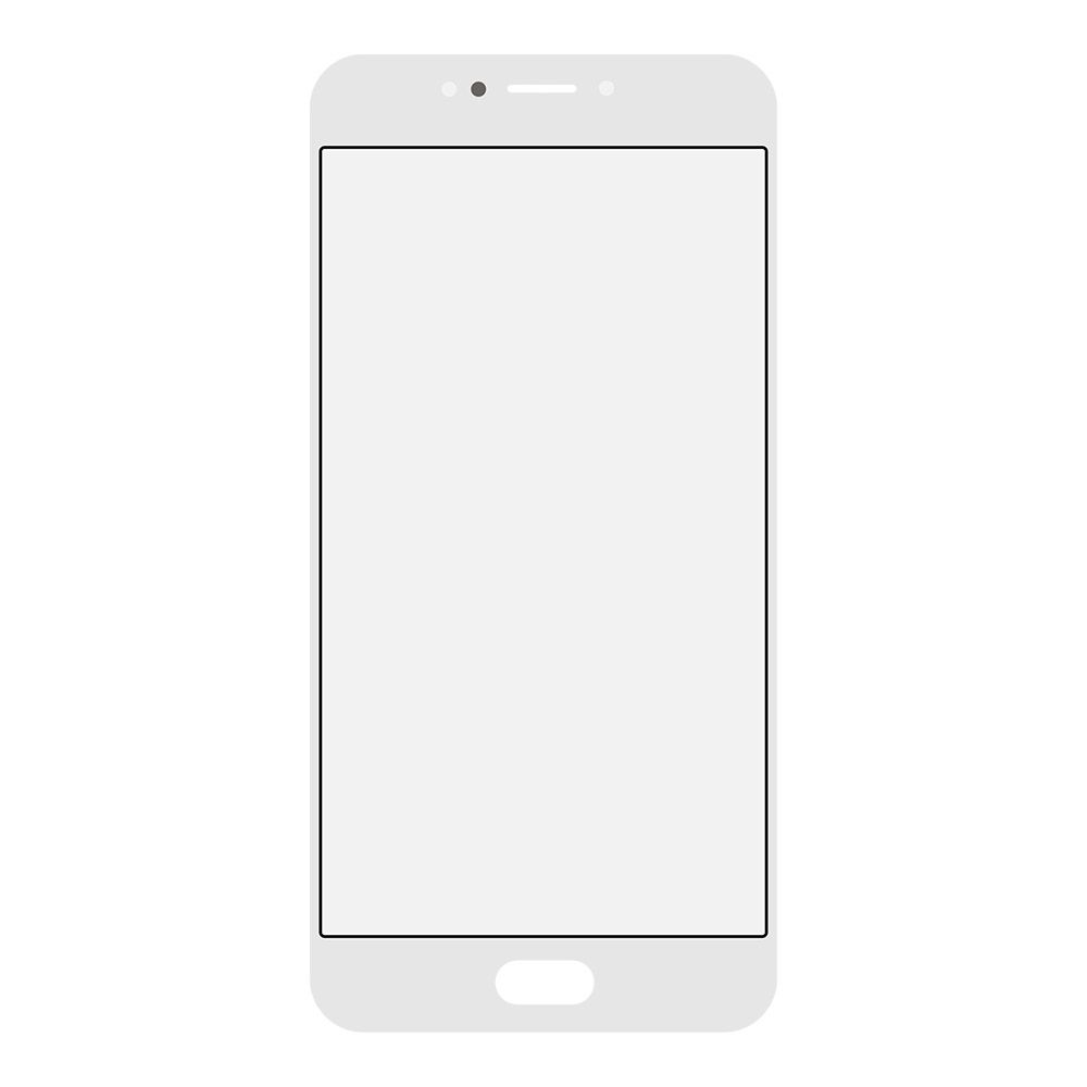 Стекло + OCA пленка для переклейки Meizu MX6 (белый)