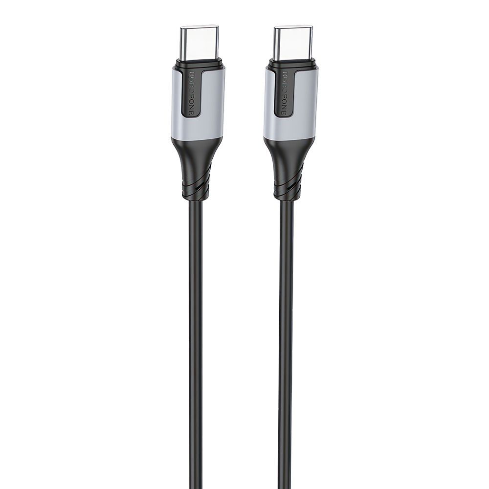 USB-C кабель BOROFONE BX101 Creator Type-C, 3А, 60W, 1м, TPE (черный)