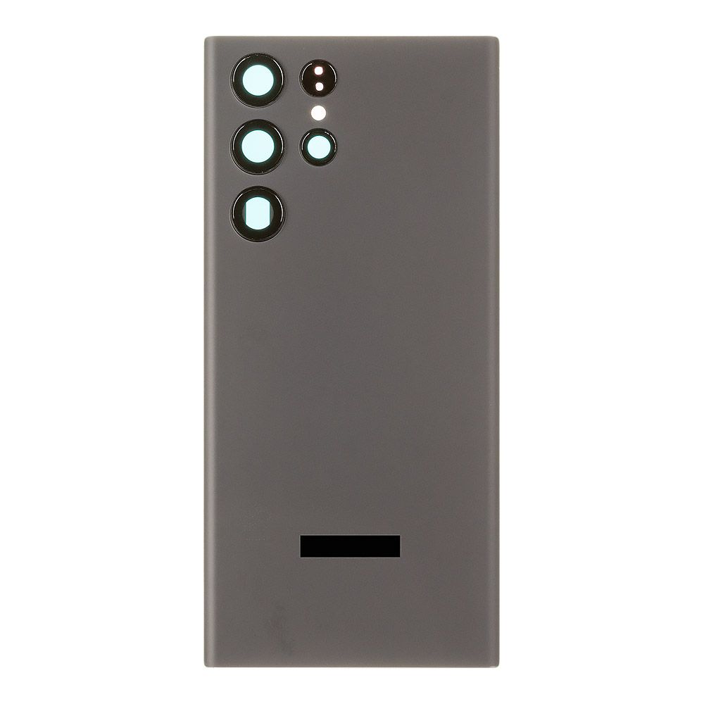 Задняя крышка для Samsung Galaxy S22 Ultra SM-S908 (черный), премиум