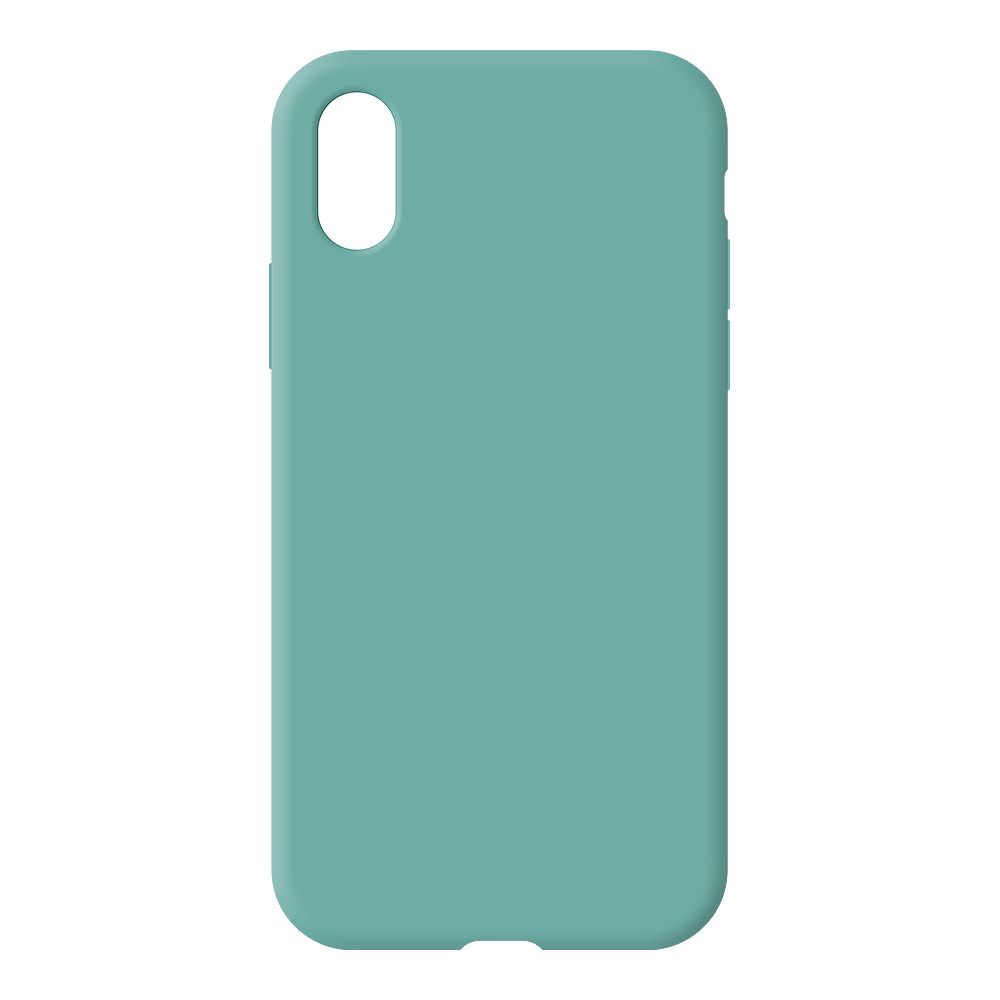 Силиконовый чехол для iPhone X/Xs "Silicone Case" (бирюзовый, блистер) 21