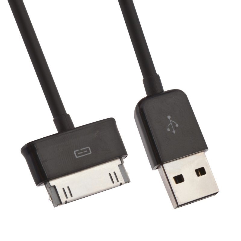 USB кабель "LP" для Samsung P7500/P7320/P7300/P6800/P5100/P3100/P1000 (черный) (коробка)