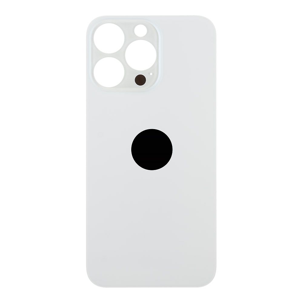 Задняя крышка для iPhone 13 Pro (белый) с логотипом, монолит, premium