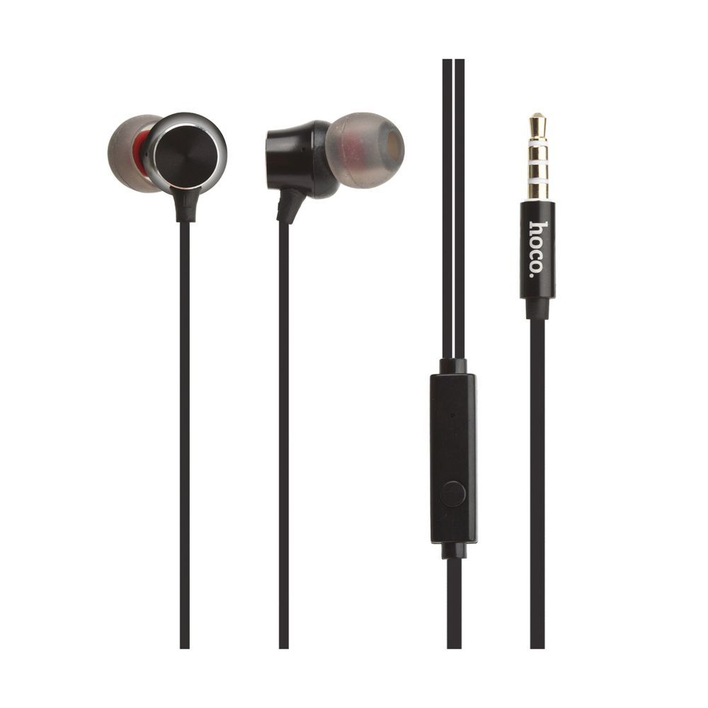 Гарнитура HOCO M51 Proper Sound 3.5мм, внутриканальная, 1.2м (черный)