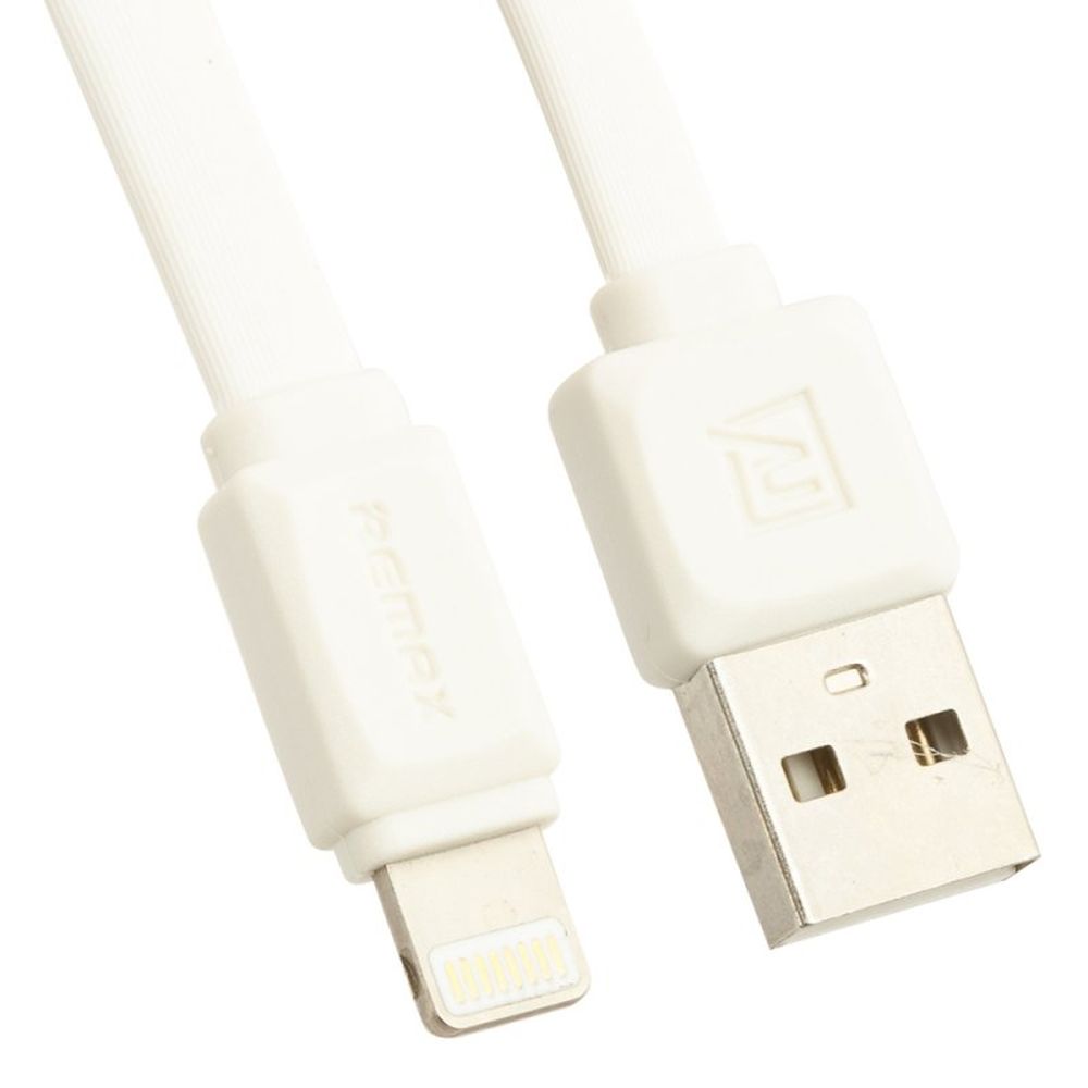 USB кабель REMAX RC-008i Fast Data Lightning 8-pin, 2.4А, 1м, TPE (белый)