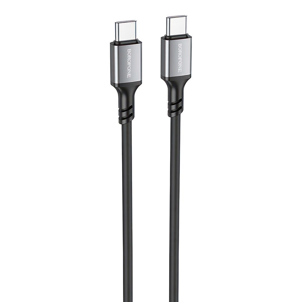 USB-C кабель BOROFONE BX83 Famous Type-C, 3А, 60W, 1м, силикон (черный)