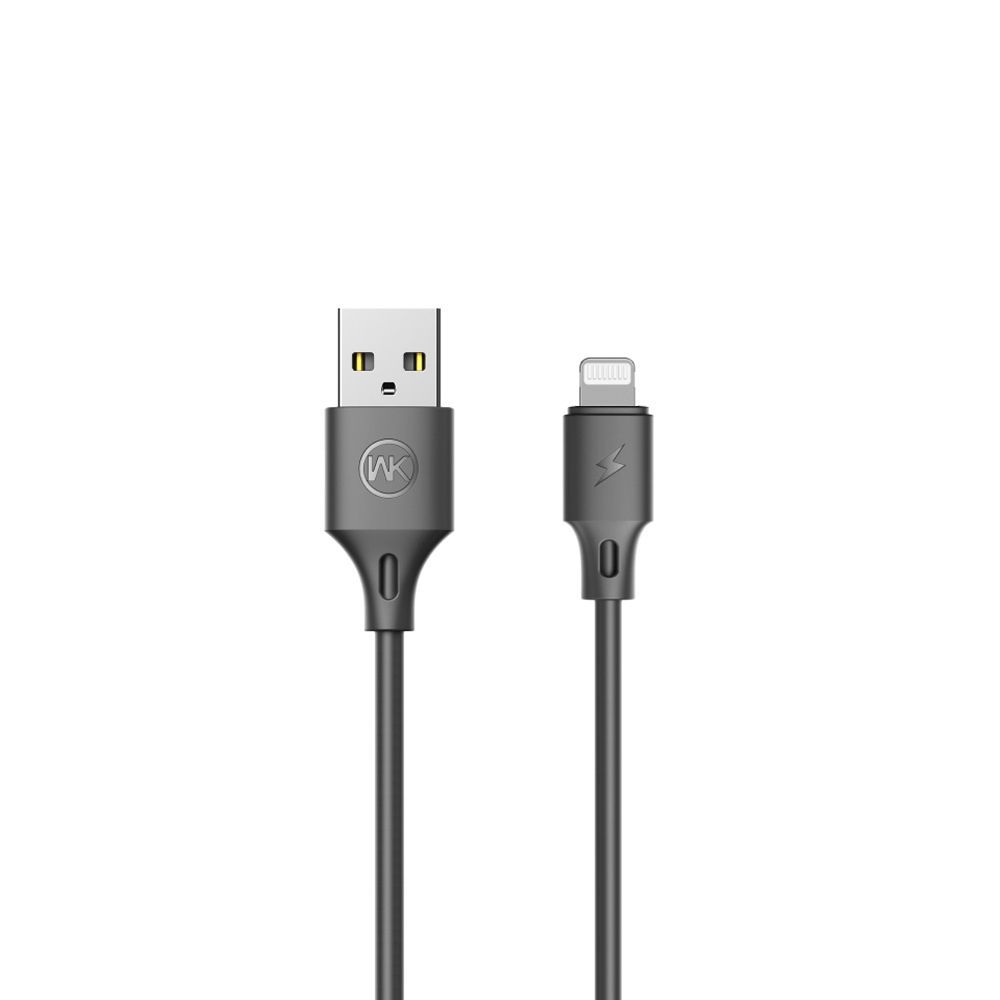 USB кабель WK WDC-092i Full Speed Pro Lightning 8-pin, 2.4А, 1м, TPE (черный)