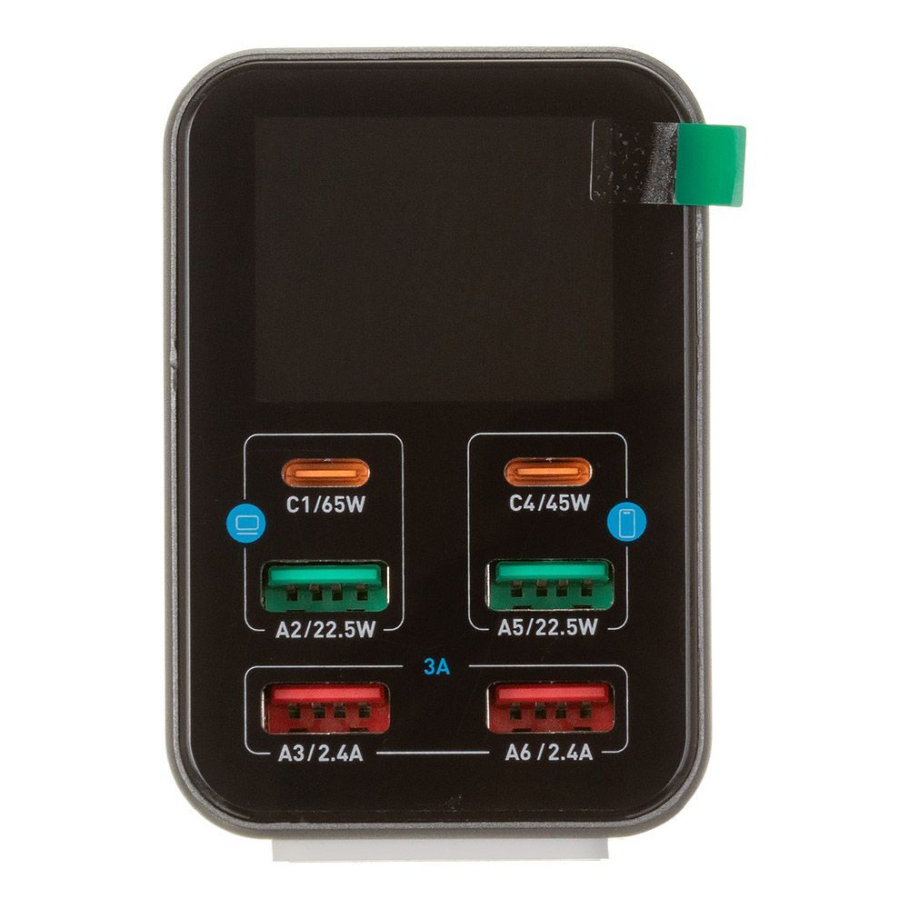 Зарядная станция 6 USB Relife Q4 серый