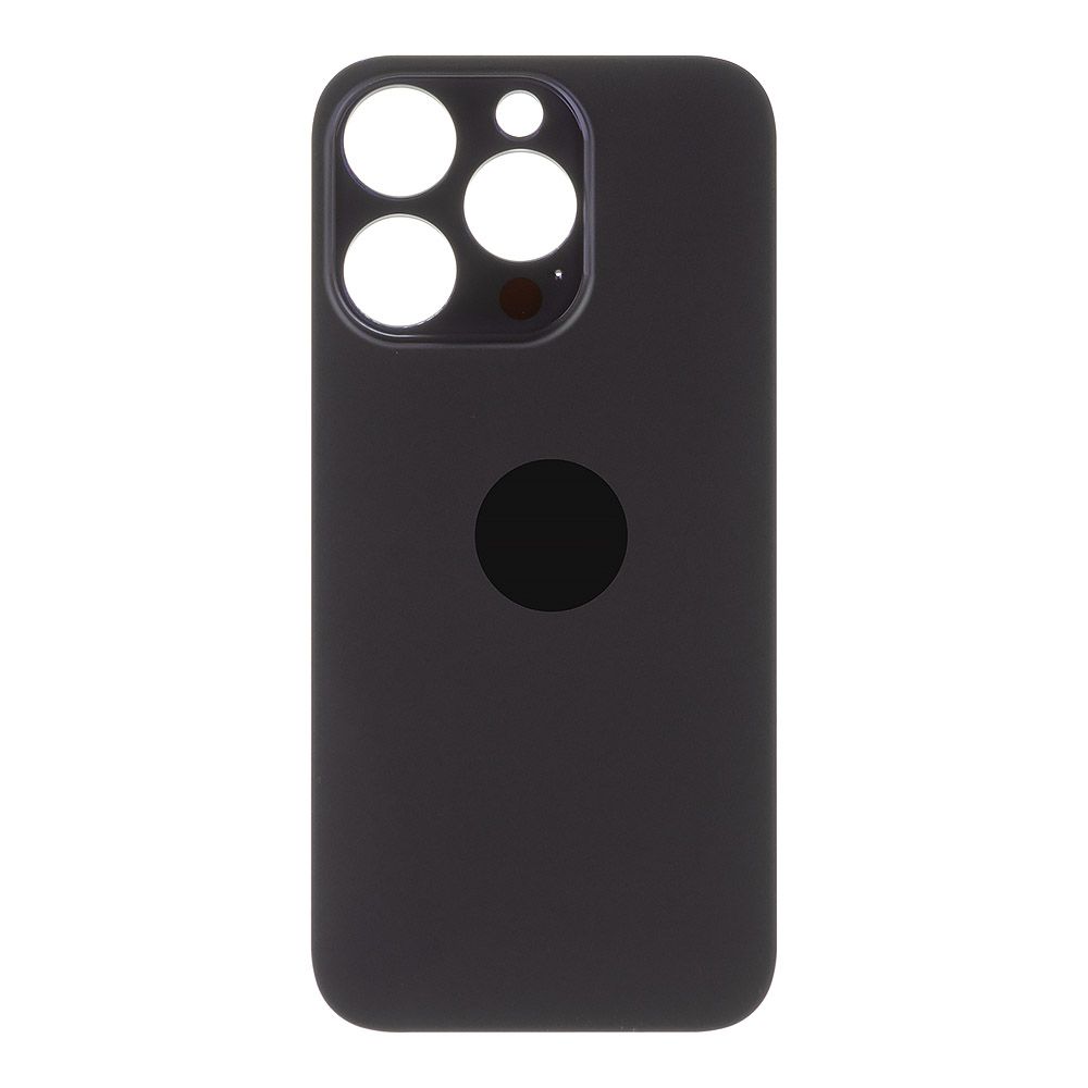 Задняя крышка для iPhone 14 Pro (темно-фиолетовый) с логотипом, монолит