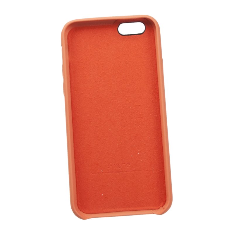 Силиконовый чехол для iPhone 6/6s "Silicone Case" (оранжевый, блистер) 2