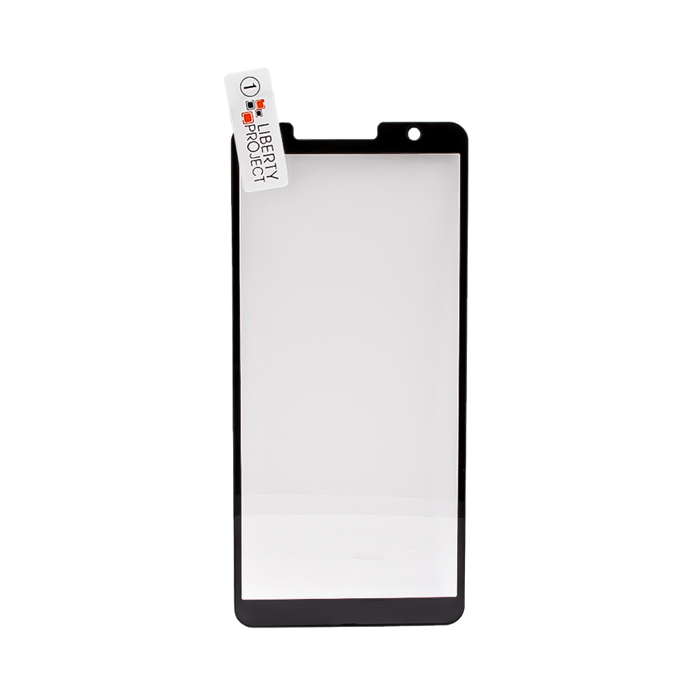 Защитное стекло "LP" для Samsung Galaxy A01 Core Thin Frame Full Glue с рамкой 0,33 2,5D 9H (черное)