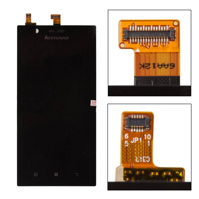 LCD дисплей для Lenovo K900 с тачскрином (черный)