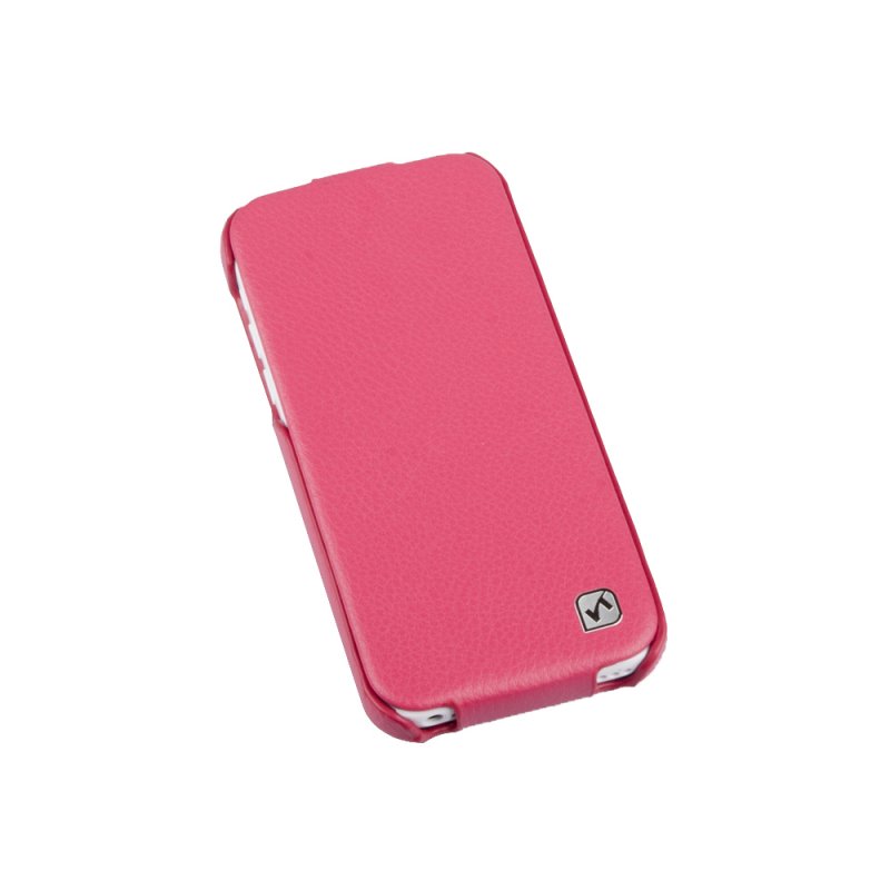 Чехол для iPhone 5C "HOCO" Duke flip leather case раскладной кожаный (розовый)