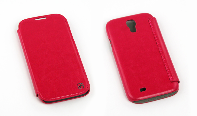 Чехол для Samsung Galaxy S4 i9500 "HOCO" HS-L022 раскладной горизонтальный кожаный (розовый)