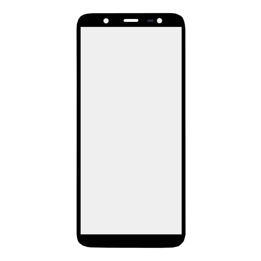 Стекло + OCA плёнка для переклейки Samsung J810F Galaxy J8 (2018) (черный)
