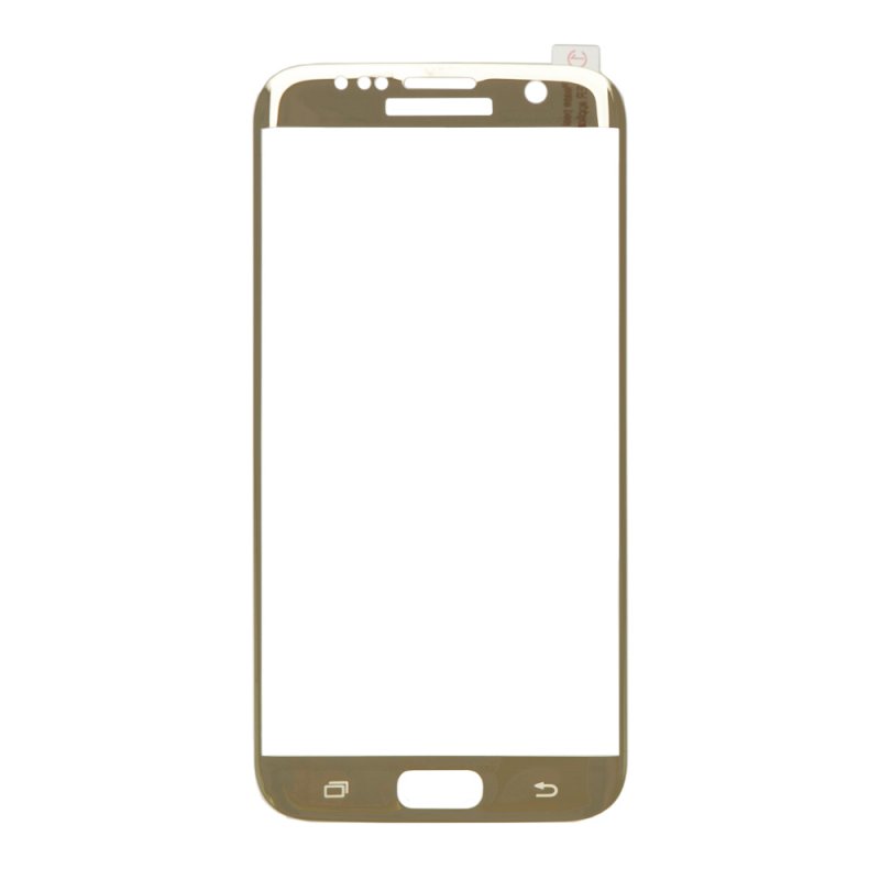 Защитное стекло Tempered Glass 3D для Samsung Galaxy S7 Edge (золотое)