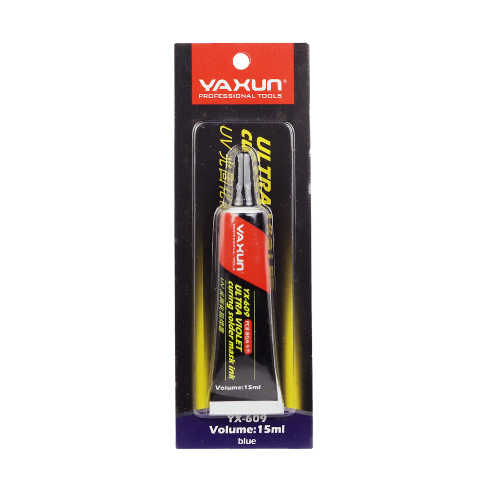 Клей УФ YAXUN YX-609 UV Mask Ink (синий, 15 мл.)