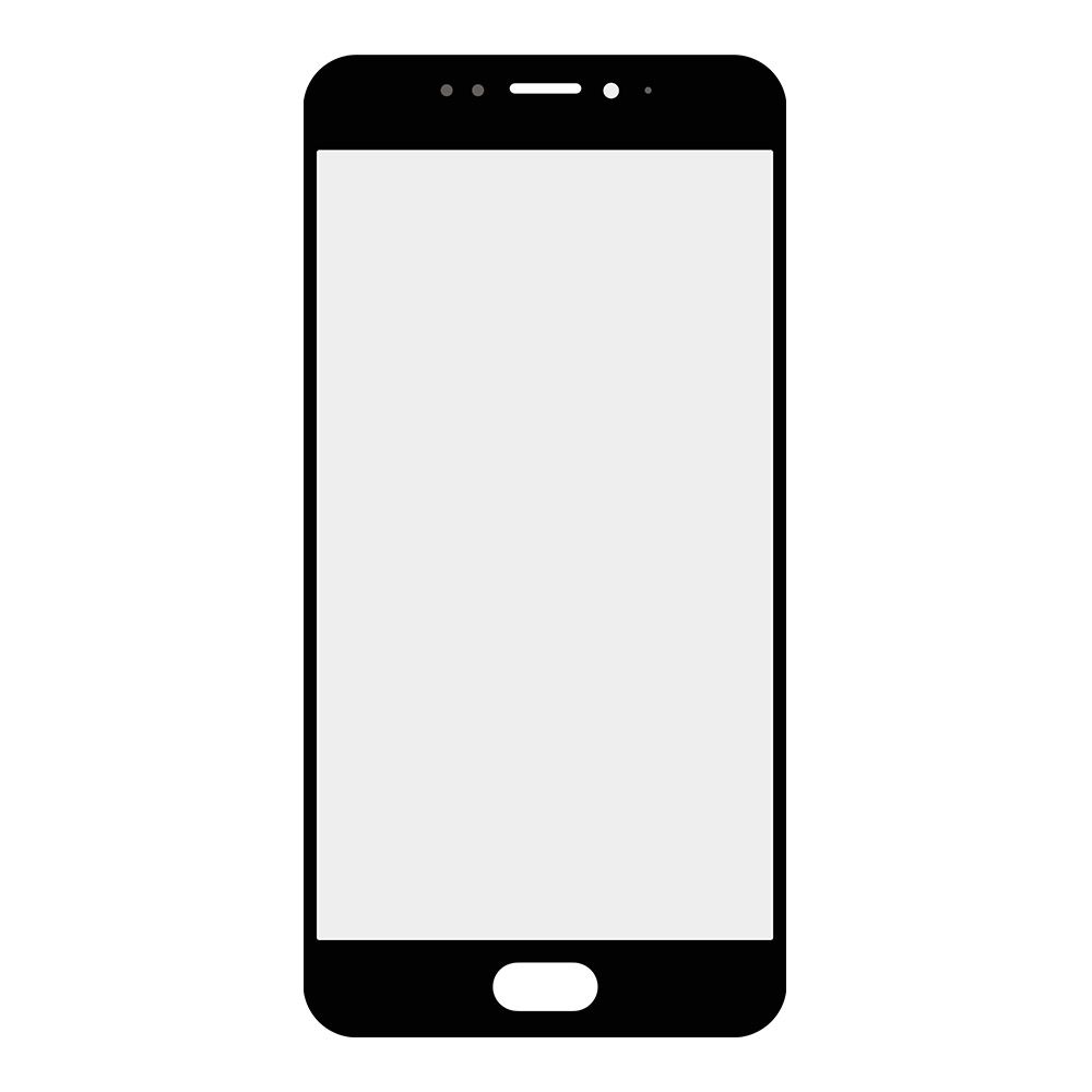Стекло + OCA пленка для переклейки Meizu MX6 (черный)