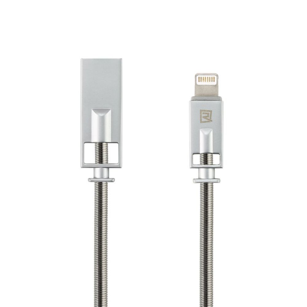 USB кабель REMAX RC-056i Royalty Lightning 8-pin, 1м, металл (серебрянный)