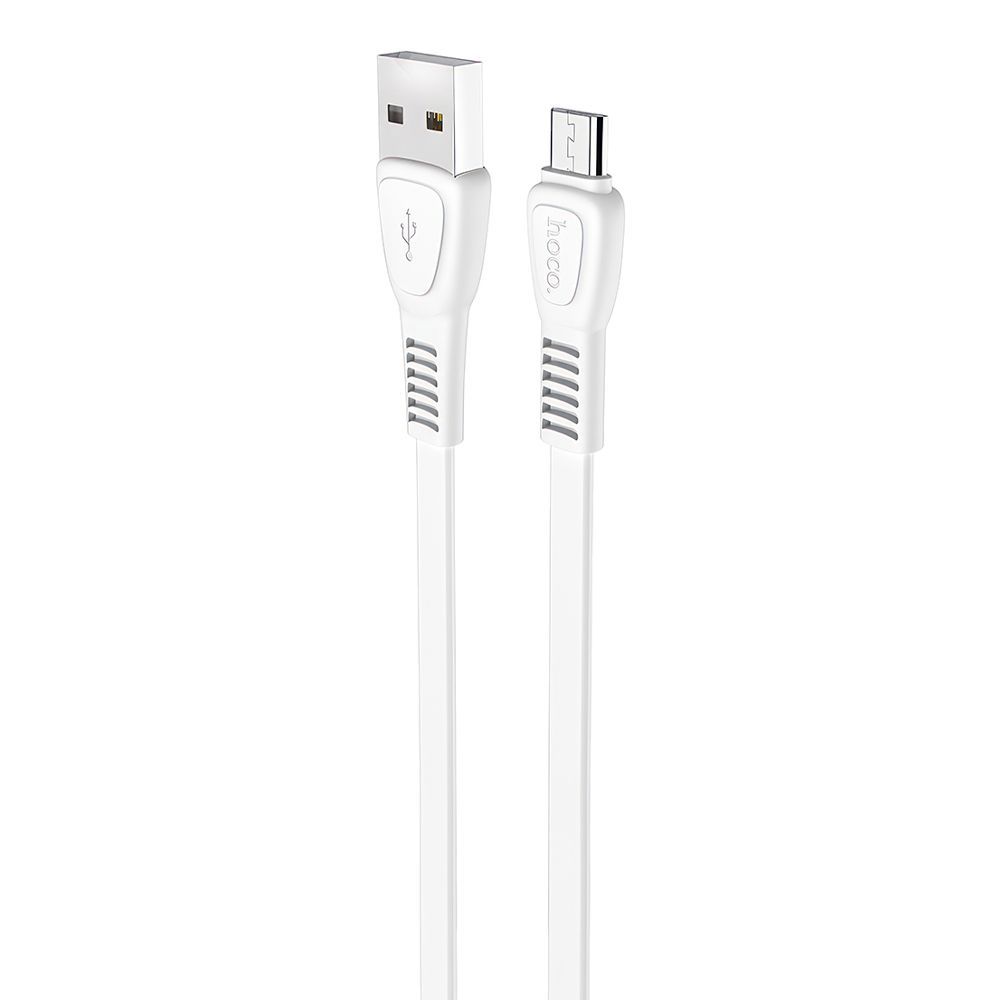 USB кабель HOCO X40 Noah MicroUSB, 2.4А, 1м, TPE (белый)