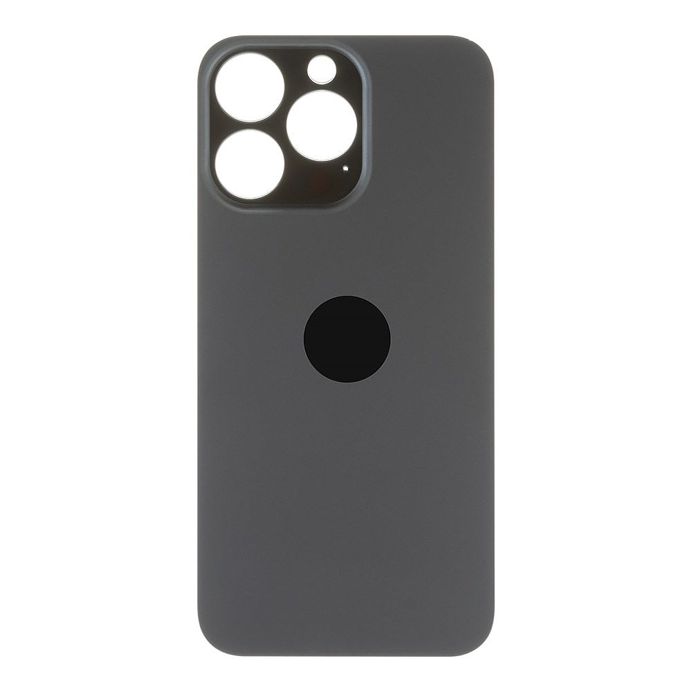 Задняя крышка для iPhone 13 Pro (серый) с логотипом, монолит
