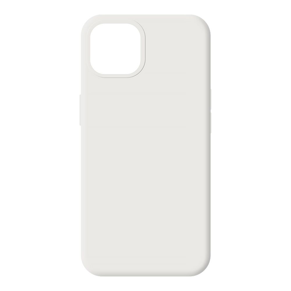 Силиконовый чехол для iPhone 13 "Silicone Case" (серо-белый)