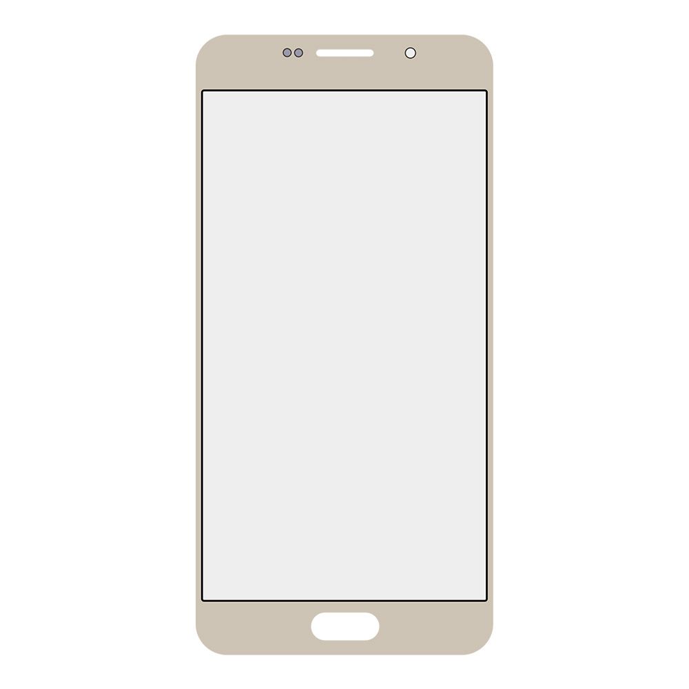 Стекло для переклейки Samsung SM-A710 A7 2016 (цвет золото)