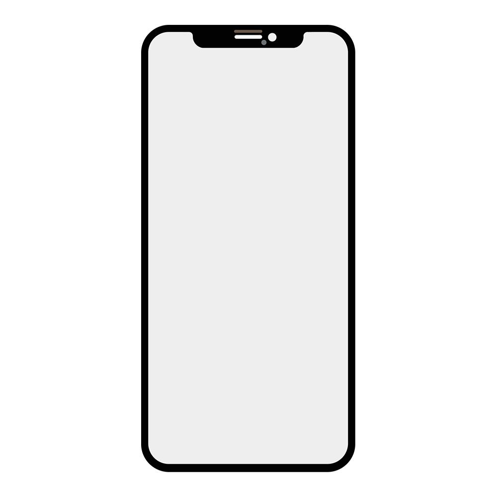 Стекло + OCA для iPhone XS олеофобное покрытие (черный) оригинал