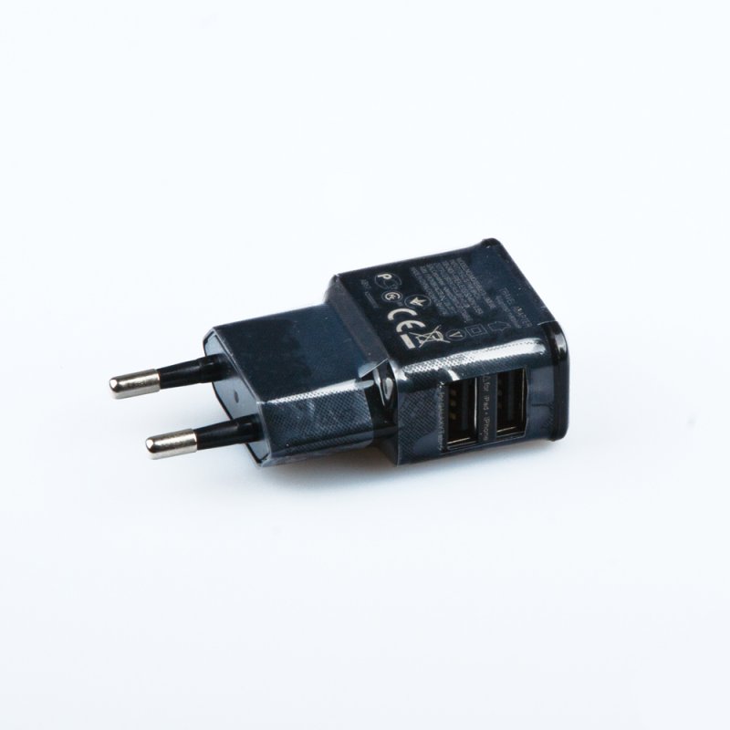 СЗУ 2 USB выхода 2А (черный/европакет) форма Samsung