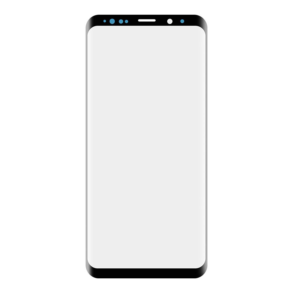 Стекло + OCA плёнка для переклейки Samsung G965F Galaxy S9 Plus (черный)