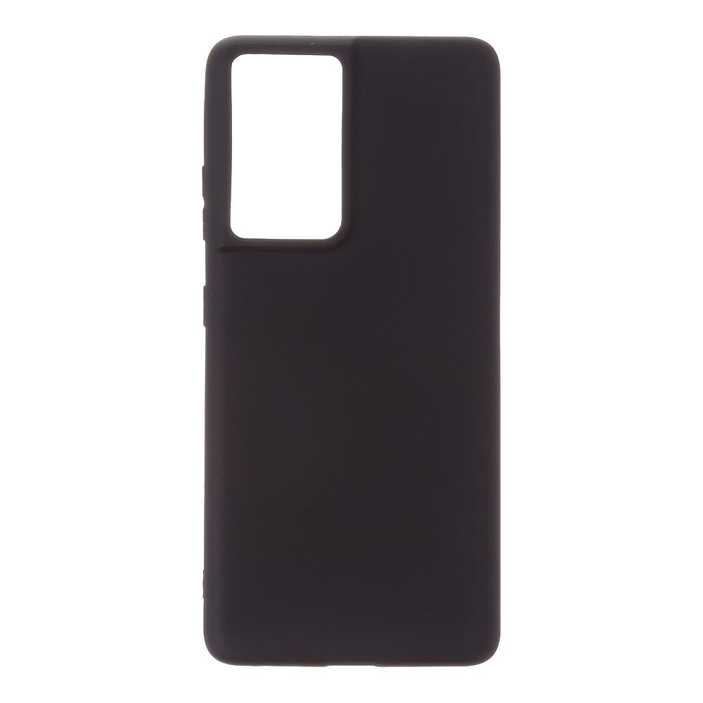 Силиконовый чехол "LP" для Samsung Galaxy S21 Ultra TPU (черный непрозрачный) европакет