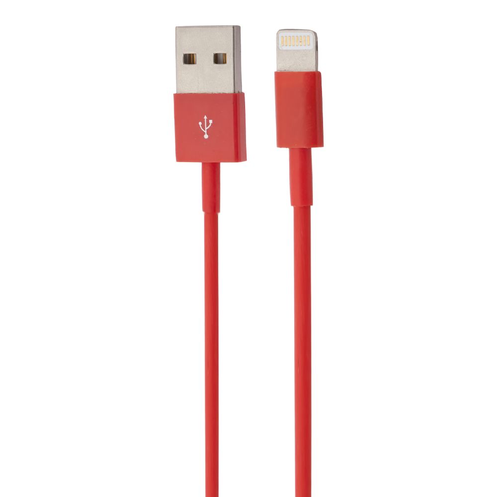 USB кабель "LP" для Apple iPhone/iPad Lightning 8-pin (красный/европакет)