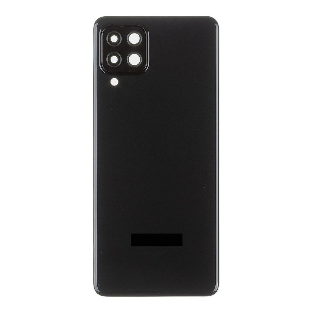 Задняя крышка для Samsung Galaxy A22 SM-A225F со стеклом камеры (черный)