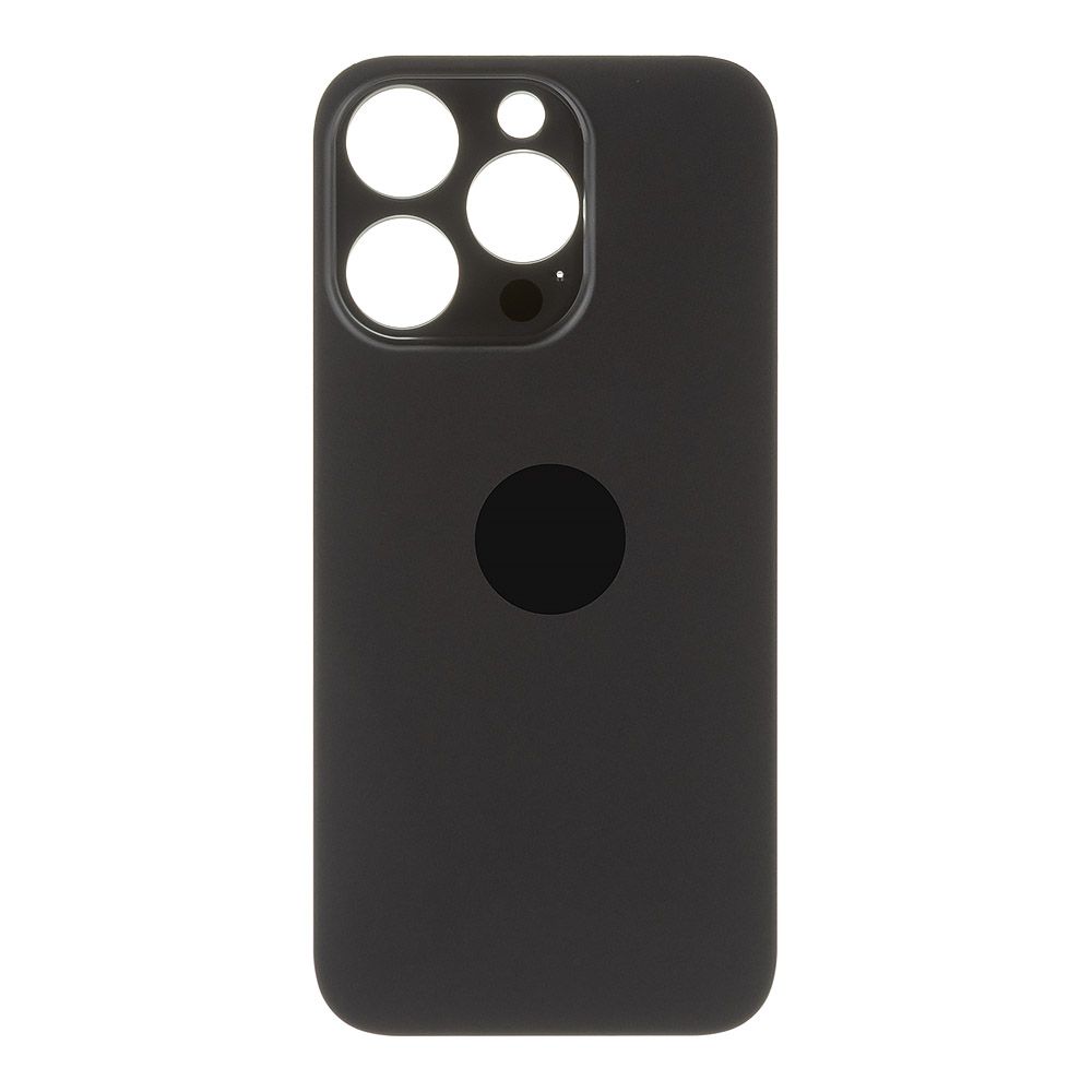 Задняя крышка для iPhone 14 Pro (черный) с логотипом, монолит