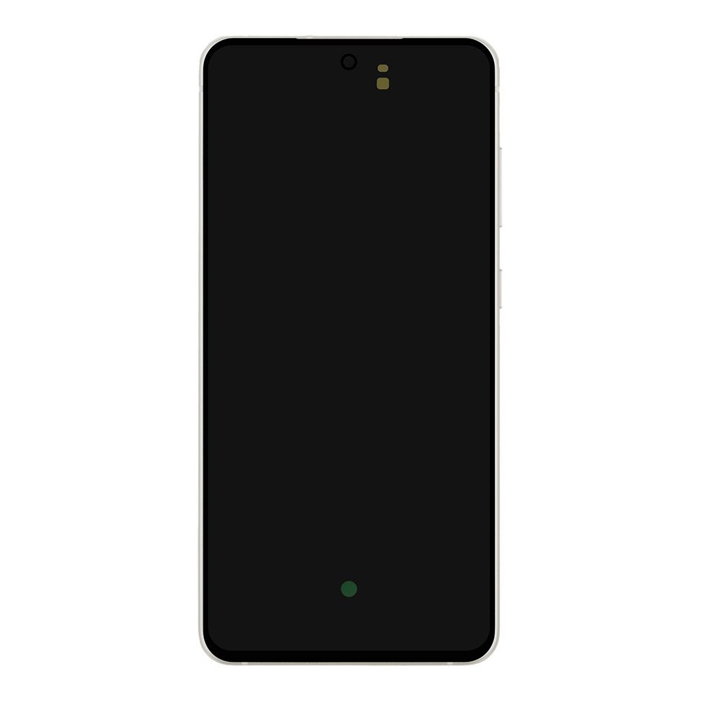 LCD дисплей для Samsung Galaxy S21 FE SM-G990 в рамке (белый) 100% OR SP
