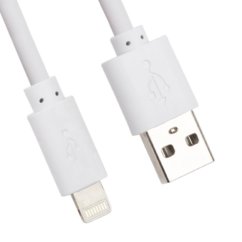 USB кабель "LP" для Apple iPhone/iPad Lightning 8-pin 3метра (европакет/белый)