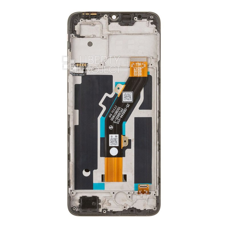 LCD дисплей для Infinix Smart 7 HD (X6516) с тачскрином в рамке (черный) — фото 3