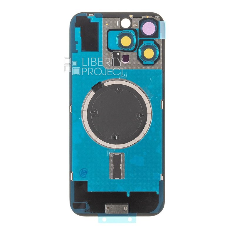 Задняя крышка для iPhone 16 Pro MAX (белый) в сборе со стеклом камеры, MagSafe — фото 3