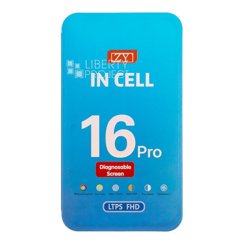 LCD дисплей для Apple iPhone 16 Pro (черный) матрица ZY In-Cell LTPS FHD (привязка без пайки) — фото 4