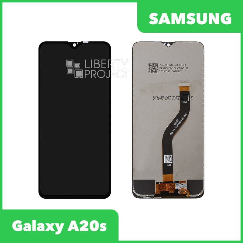 LCD дисплей для Samsung Galaxy A20s SM-A207F/DS без рамки (черный) 100% OR) — фото 2