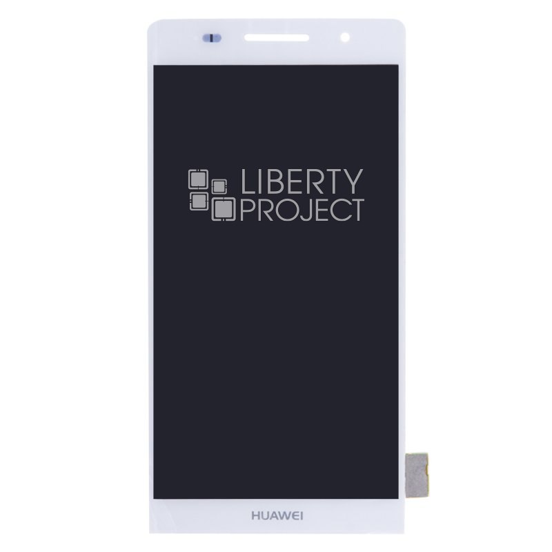 LCD дисплей для Huawei Ascend P6 в сборе с тачскрином (белый)