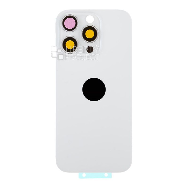 Задняя крышка для iPhone 16 Pro (белый) в сборе со стеклом камеры, MagSafe — фото 4
