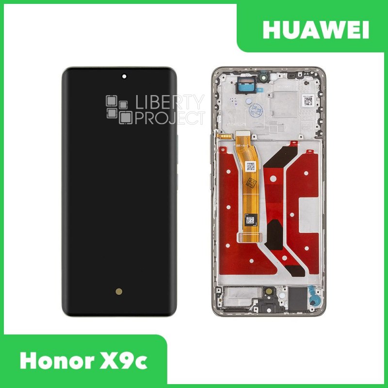 LCD дисплей для Huawei Honor X9c (BRP-NX1) с тачскрином в рамке SOFT OLED (черный) 100% OR — фото 2