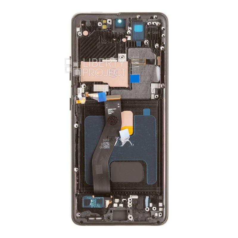 LCD дисплей для Samsung Galaxy S21 Ultra 5G SM-G998 в сборе с тачскрином OLED (черный) — фото 3