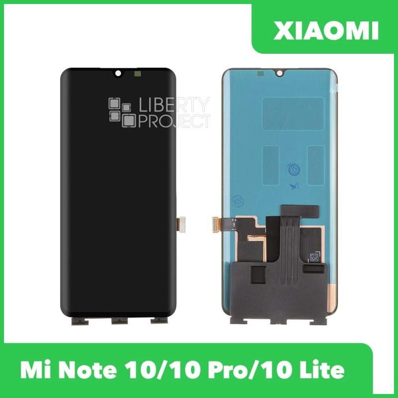 LCD дисплей для Xiaomi Mi Note 10/Mi Note 10 Pro/Mi Note 10 Lite с тачскрином OLED (черный) — фото 2