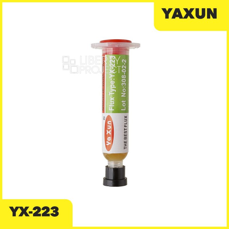 Флюс в шприце YAXUN YX-223 жёлтый (10г)